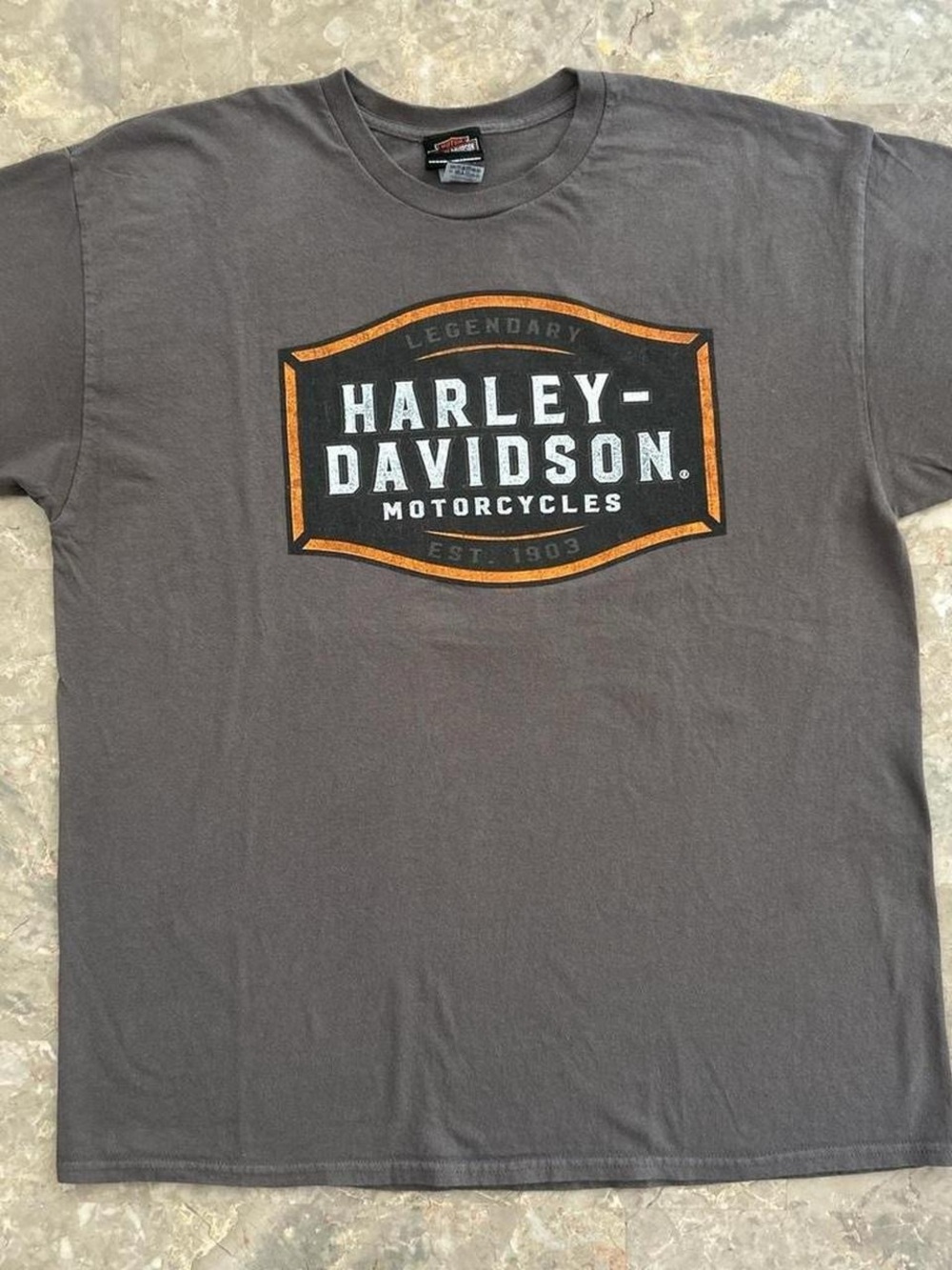 Harley-Davidson Bull Falls Wausau T Shirt XL Gray Double Sided Motorcycle Tee